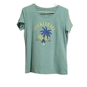 St. John's Bay Green Pickleball Adult T-Shirt